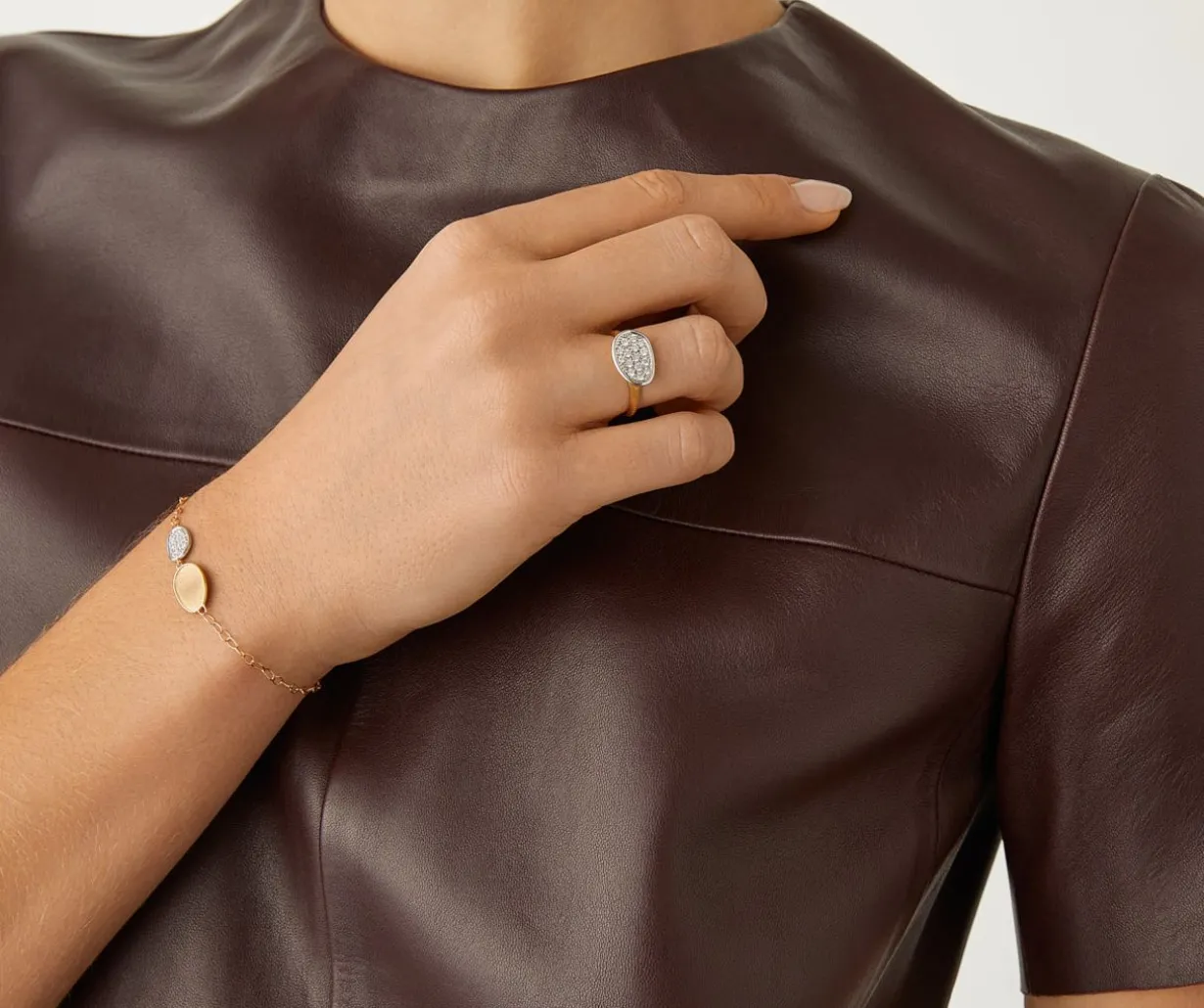 Diamond Bracelet With Adjustable Chain, Mini|Marco Bicego Hot