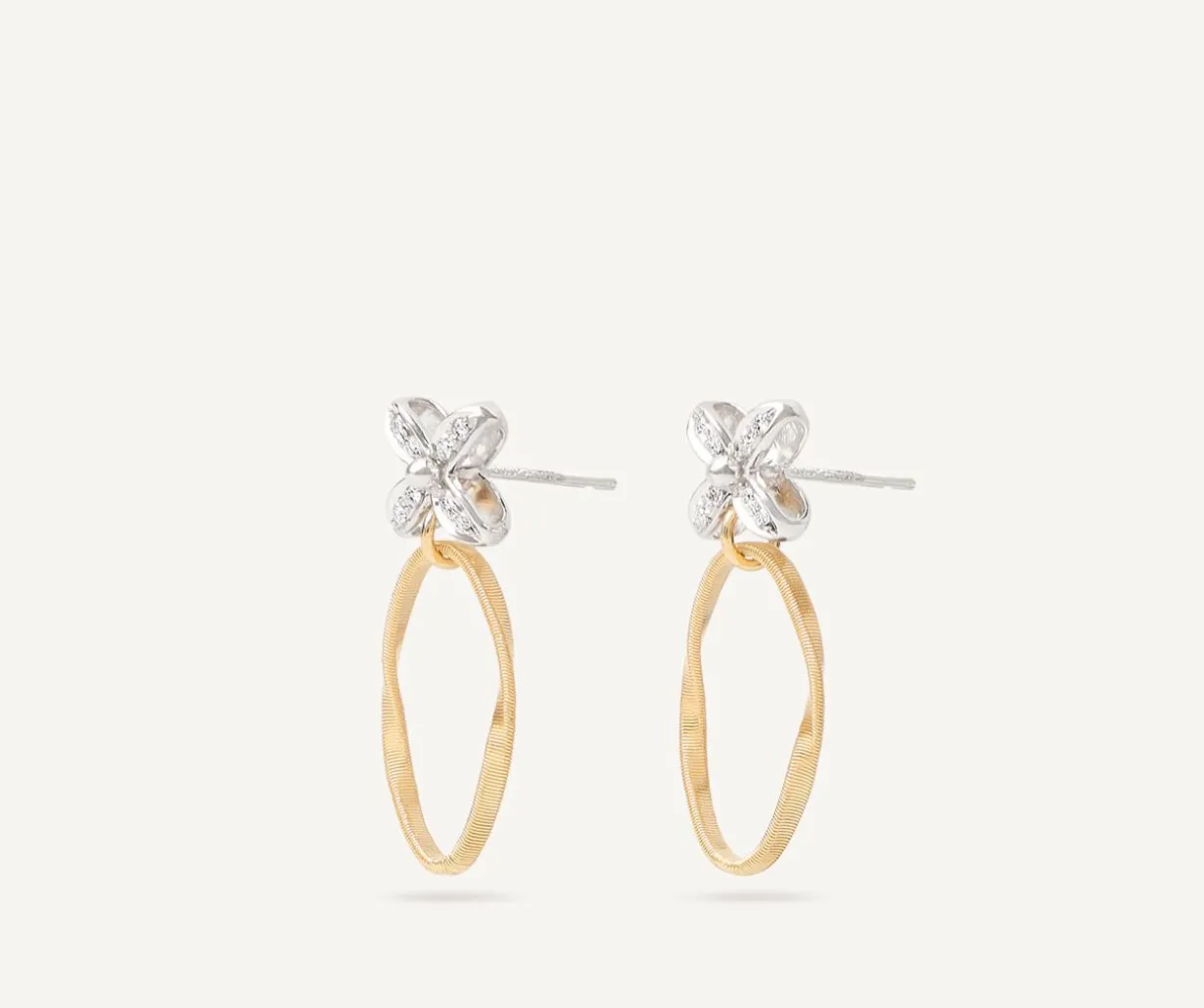 Diamond Earrings With Floral Elements|Marco Bicego Best