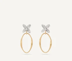 Diamond Earrings With Floral Elements|Marco Bicego Best