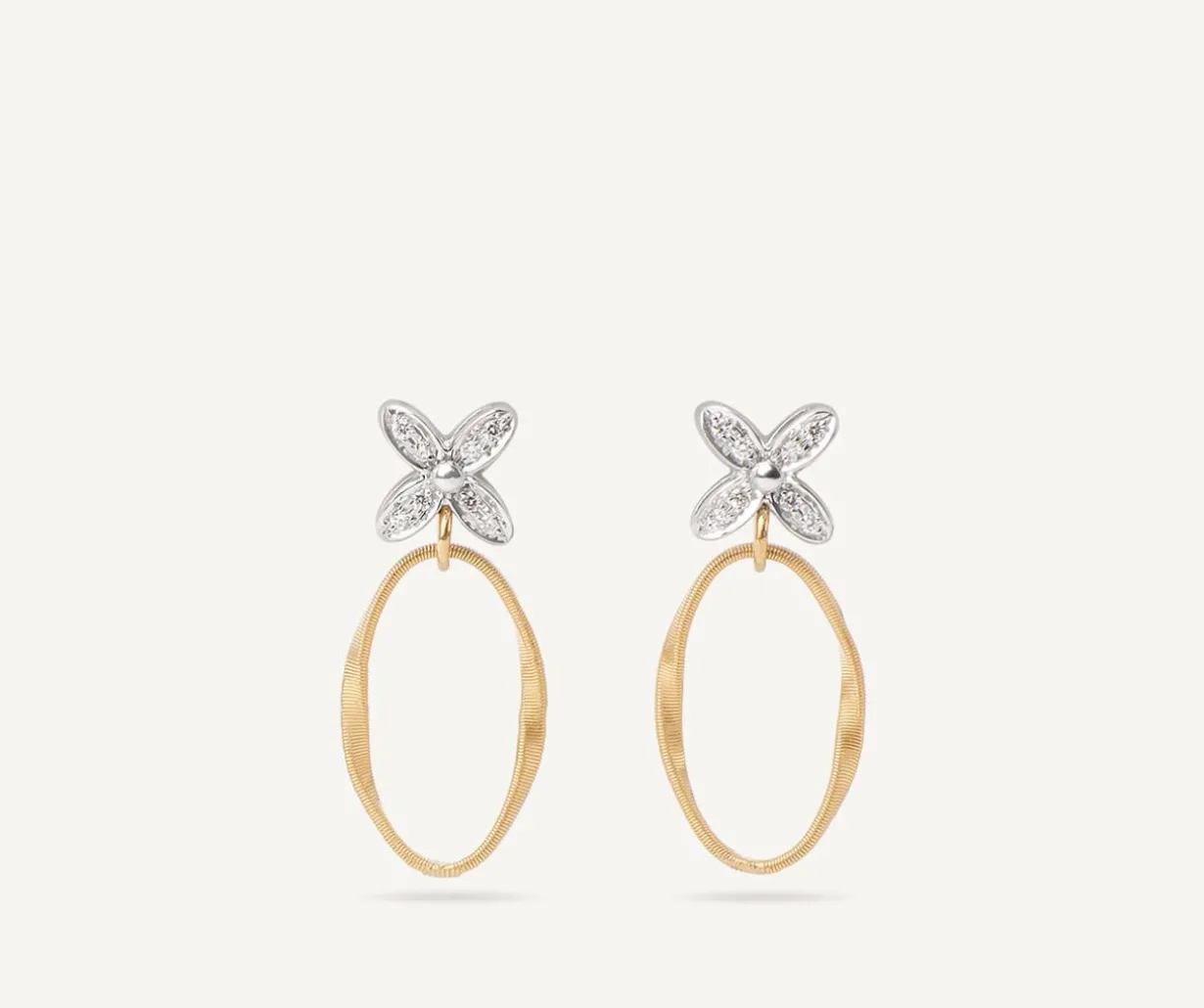 Diamond Earrings With Floral Elements|Marco Bicego Best