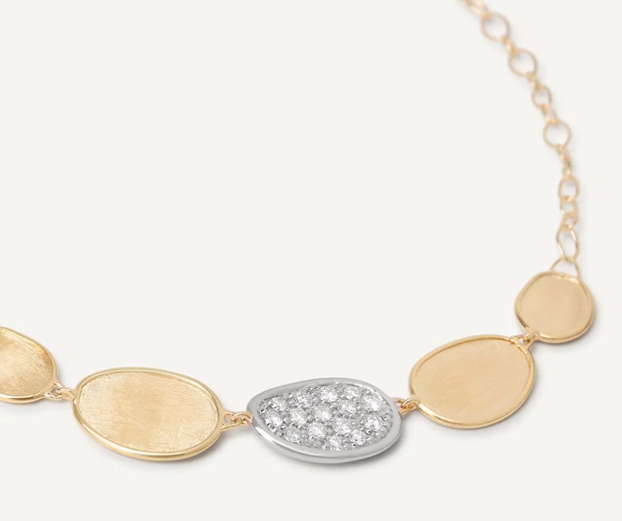 Diamond Necklace With Adjustable Chain, Mini|Marco Bicego Store