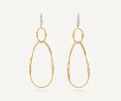 Diamond-Studded Drop Earrings|Marco Bicego Shop