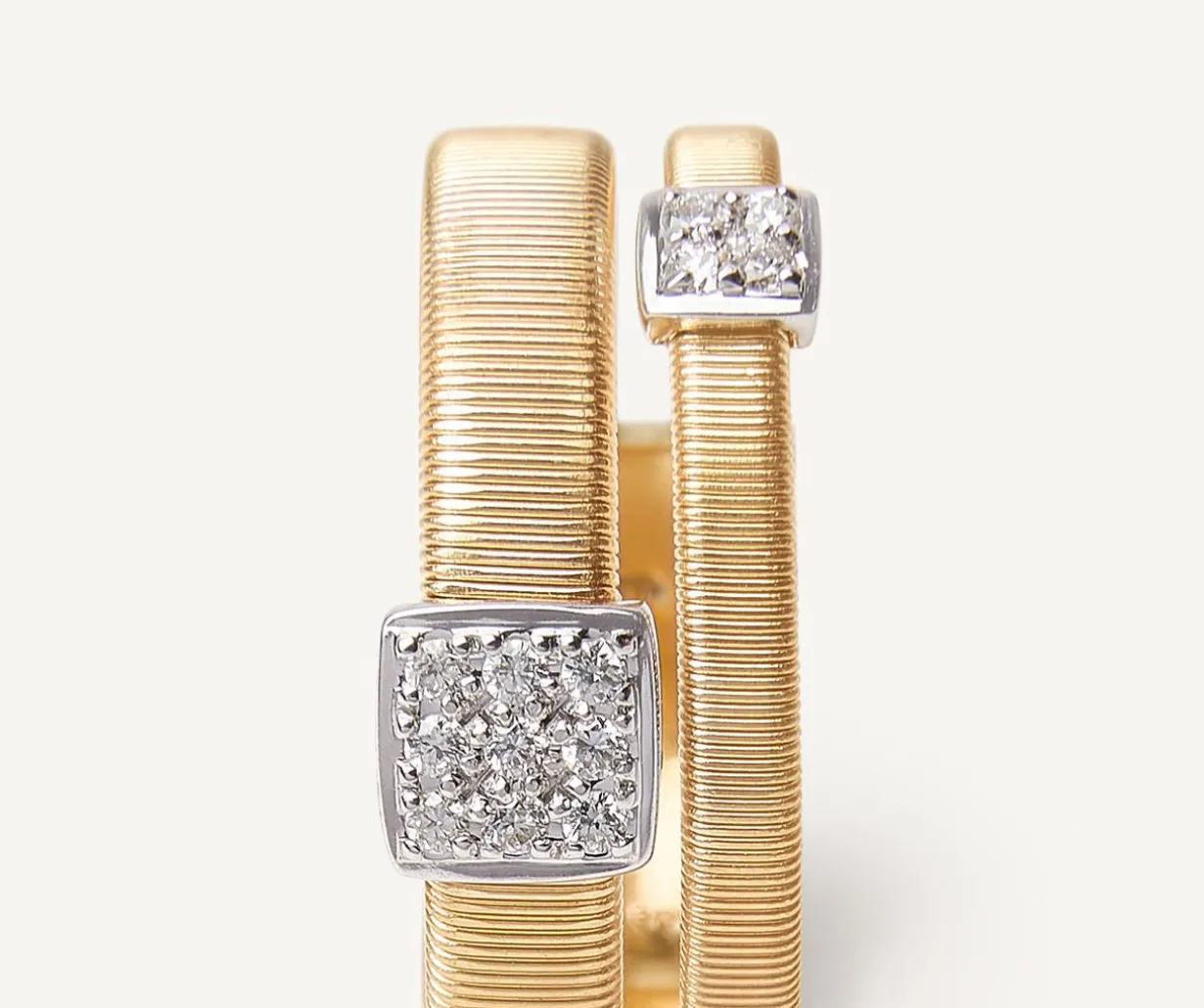 Double Band Diamond Pave Ring|Marco Bicego Best