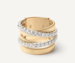 Double-Band Diamond Ring, Large|Marco Bicego Online