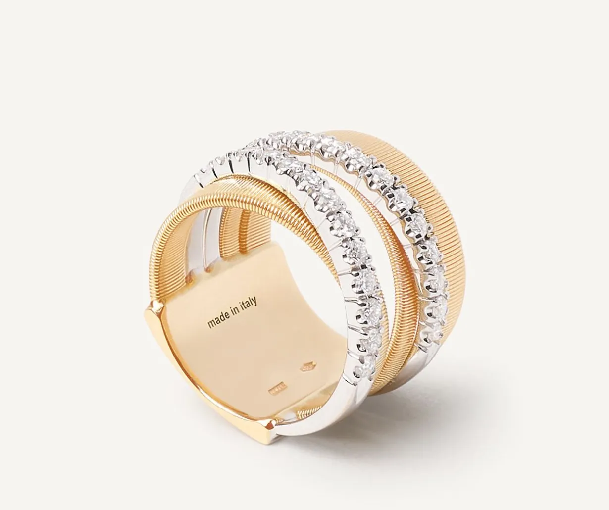 Double-Band Diamond Ring, Large|Marco Bicego Online