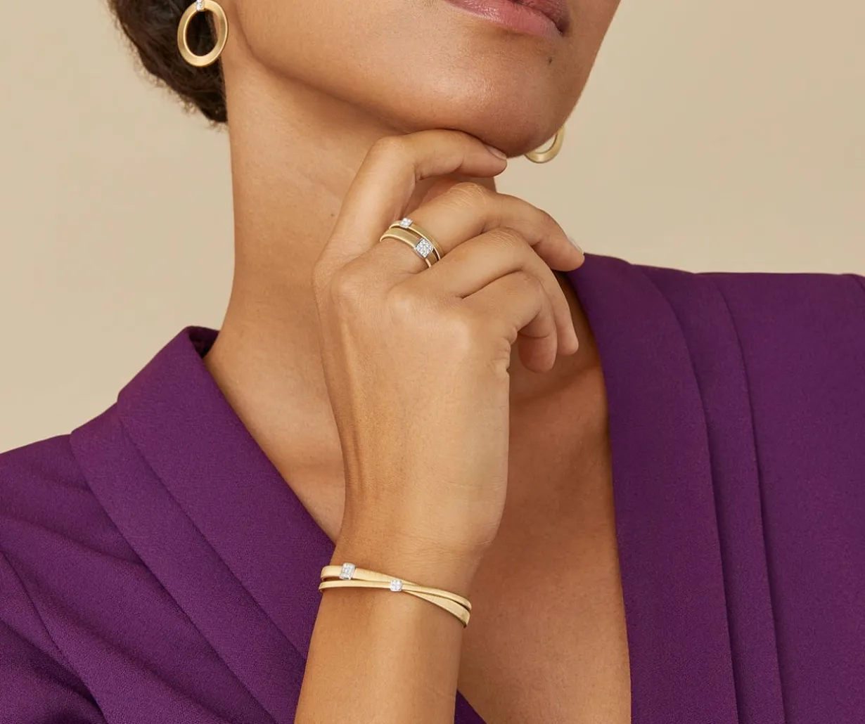 Double Strand Diamond Pave Bracelet|Marco Bicego Store