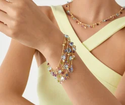 Five-Strand Bracelet With Multicoloured Gemstones|Marco Bicego Outlet