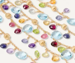 Five-Strand Bracelet With Multicoloured Gemstones|Marco Bicego Outlet