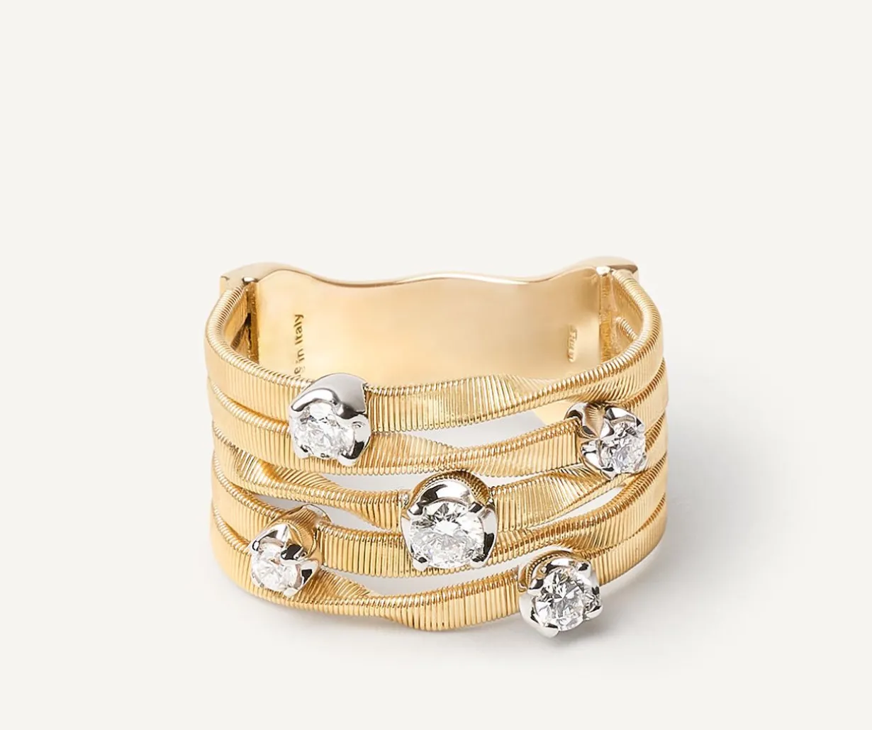 Five Wire Ring With Diamonds, Couture Model|Marco Bicego Store