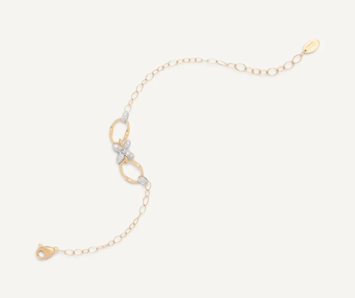 Floral Diamond Pave Bracelet With Adjustable Chain|Marco Bicego Hot