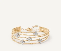 Floral Diamond Pave Multi-Strand Bangle|Marco Bicego Flash Sale