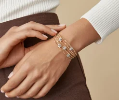 Floral Diamond Pave Multi-Strand Bangle|Marco Bicego Flash Sale
