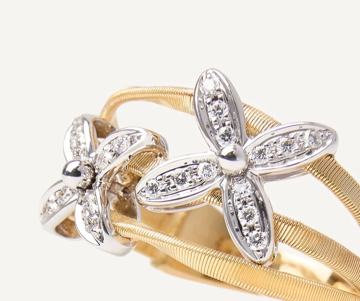 Floral Pave Diamond Ring|Marco Bicego Hot