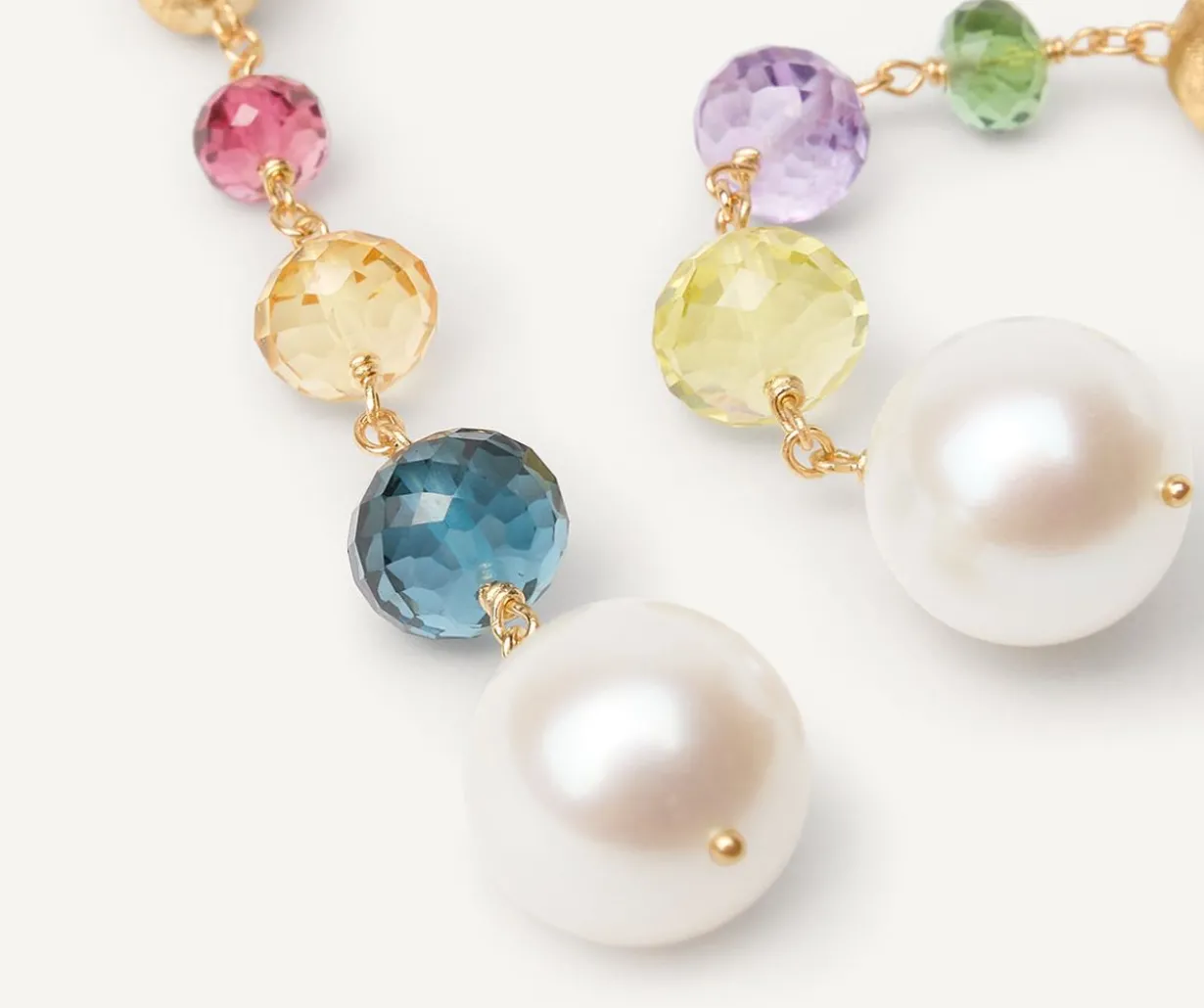 Gemstone And Pearl Drop Earrings|Marco Bicego Best Sale