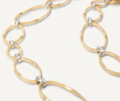 Gold Diamond Oval Necklace|Marco Bicego Best Sale