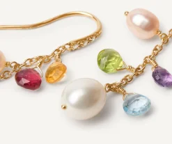 Gold Drop Earrings With Diamonds, Pearls And Gemstones|Marco Bicego Best Sale