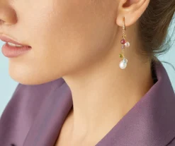 Gold Drop Earrings With Diamonds, Pearls And Gemstones|Marco Bicego Best Sale