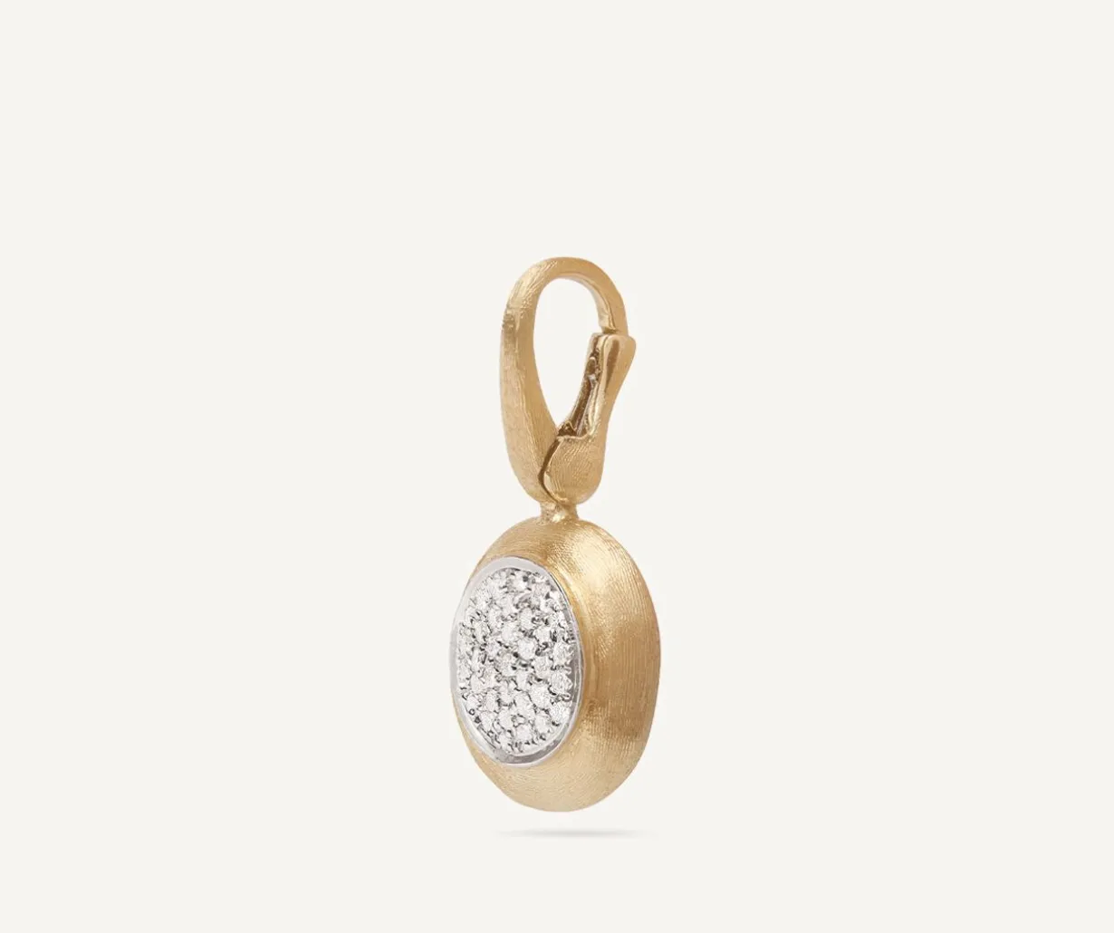 Gold Pendant With Pave Diamonds, Small|Marco Bicego New