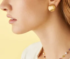 Gold Stud Earrings, Large|Marco Bicego Discount