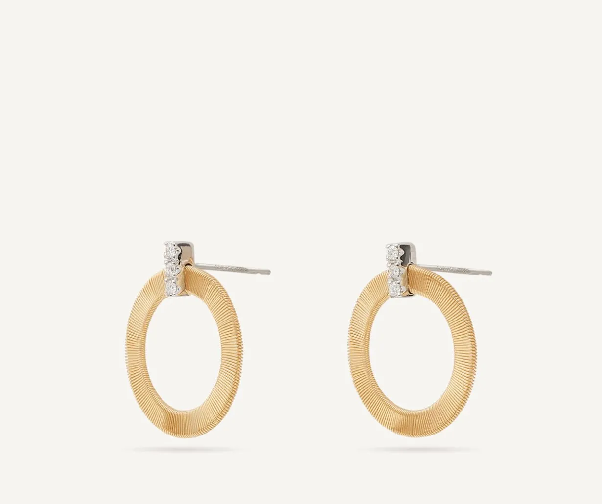 Gold Stud Earrings With Diamonds|Marco Bicego Hot