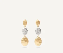Gold Triple Earrings With Diamonds|Marco Bicego Cheap