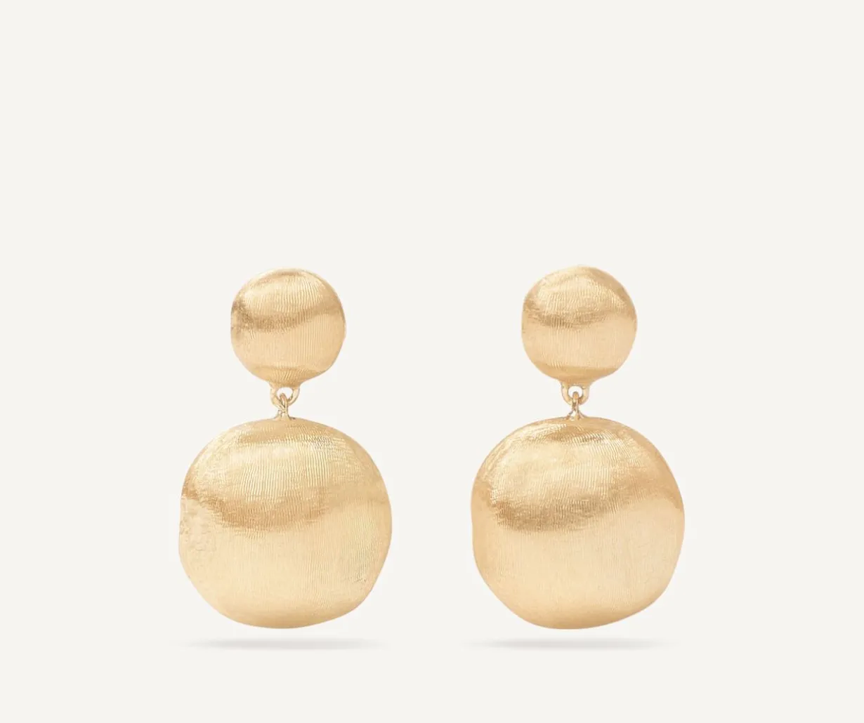 Gold Two-Bead Drop Earrings|Marco Bicego Outlet