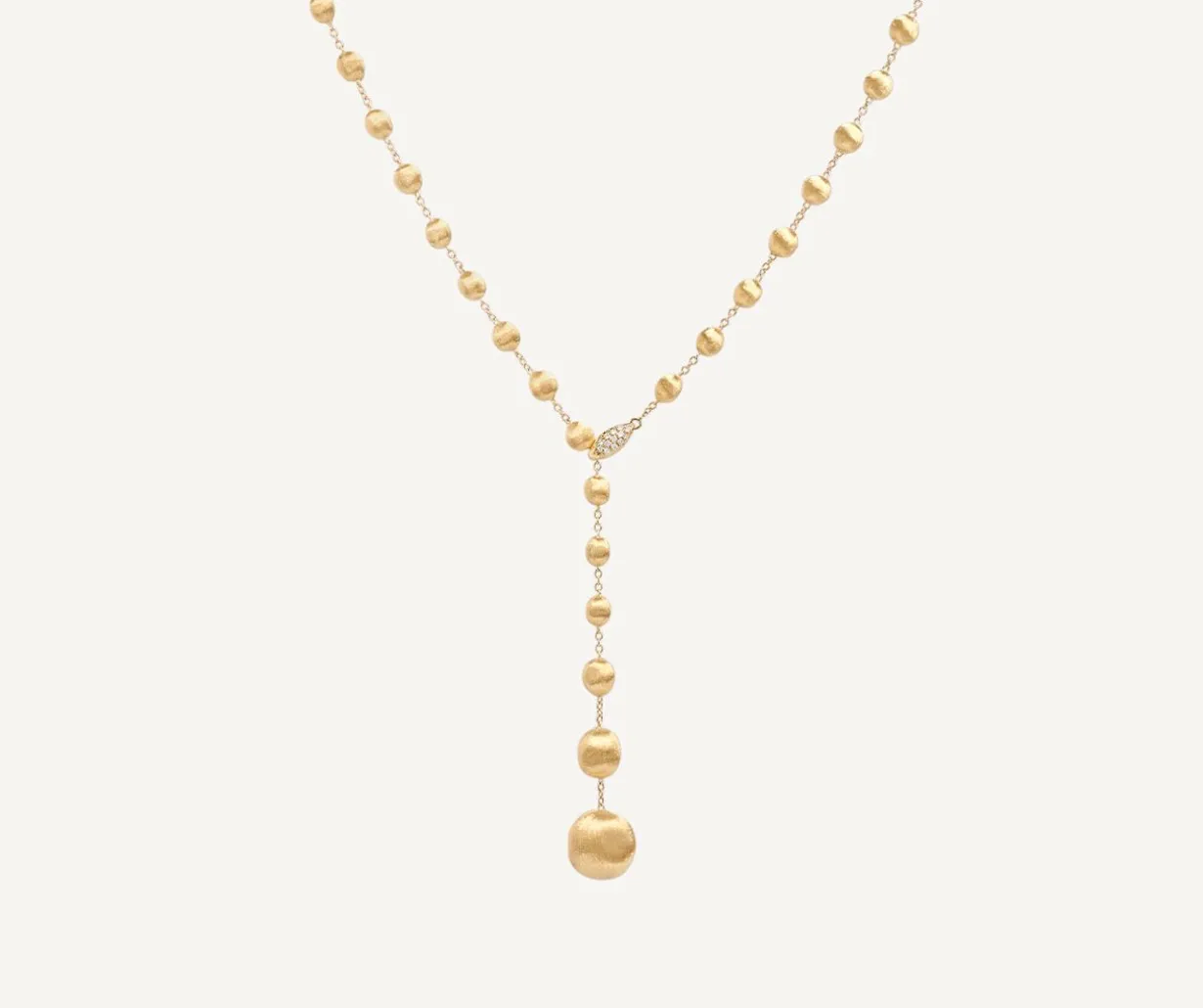 18Kt Yellow Gold And Diamond Lariat Necklace|Marco Bicego Online