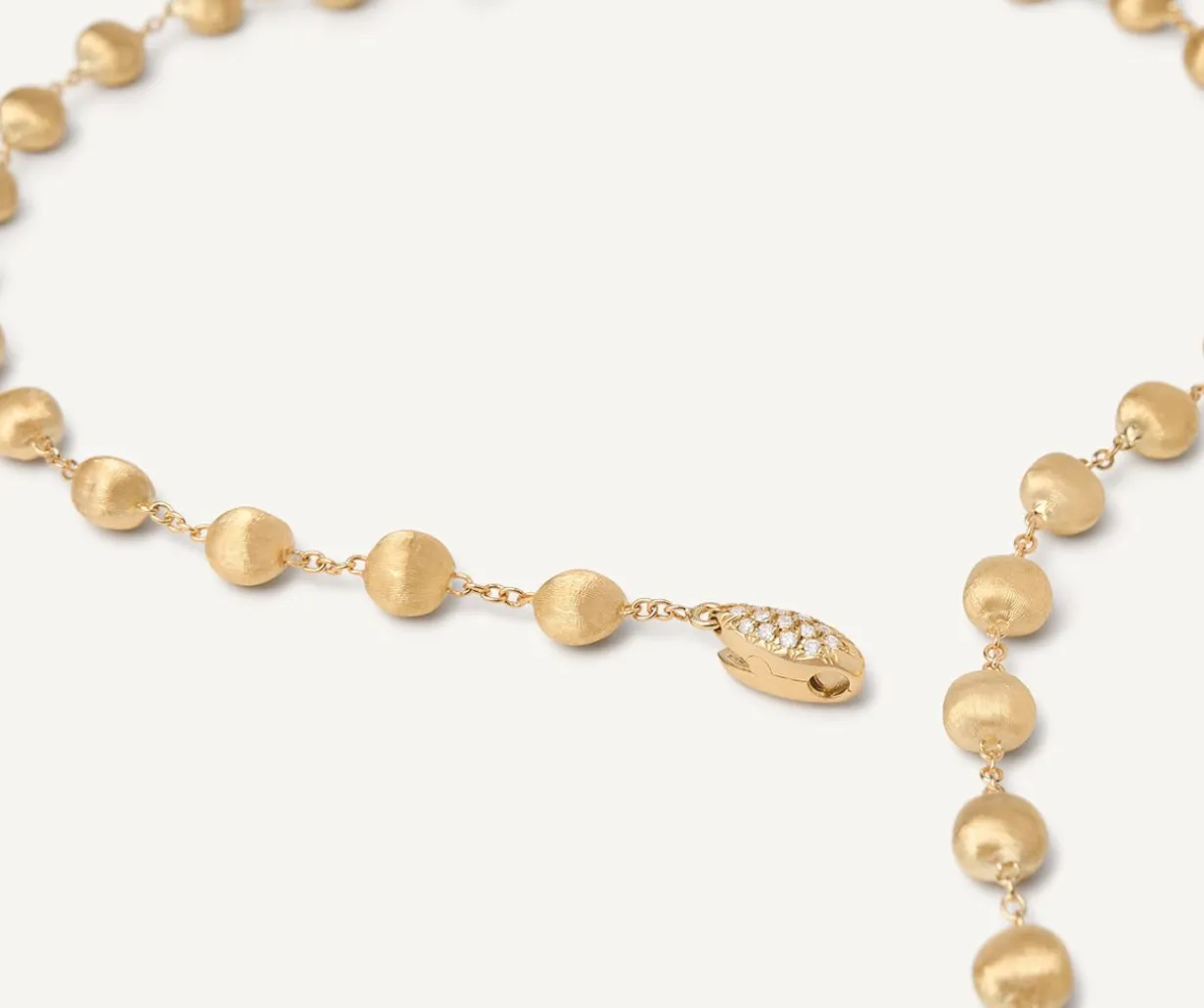 18Kt Yellow Gold And Diamond Lariat Necklace|Marco Bicego Online