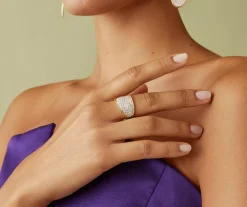 18Kt Yellow Gold Band Ring With Diamonds|Marco Bicego Best
