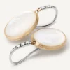 18Kt Yellow Gold Earrings With Mother-Of-Pearl And Diamond Hook|Marco Bicego Cheap
