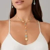 18Kt Yellow Gold Lariat Necklace With Aquamarines And Diamonds|Marco Bicego Discount