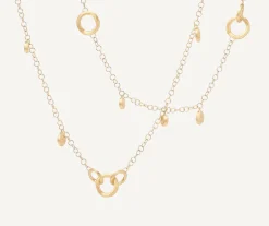 18Kt Yellow Gold Long Necklace With Charms|Marco Bicego Flash Sale