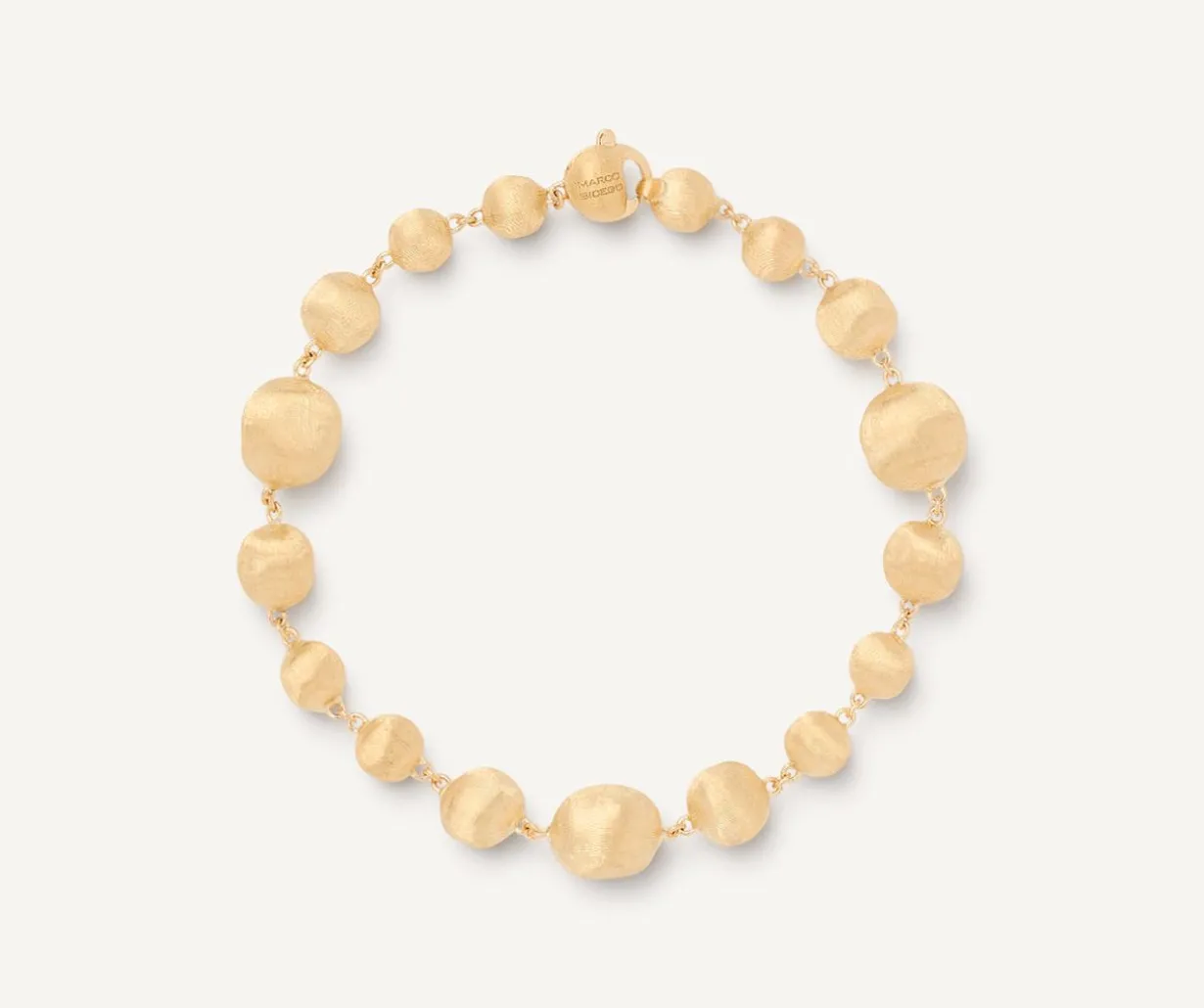 18Kt Yellow Gold Mixed Bead Bracelet|Marco Bicego Store