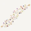 18Kt Yellow Gold Pearls And Multicoloured Gemstone Double-Strand Bracelet|Marco Bicego Best