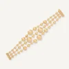 18Kt Yellow Gold Three-Strand Mixed Bead Bracelet|Marco Bicego Cheap