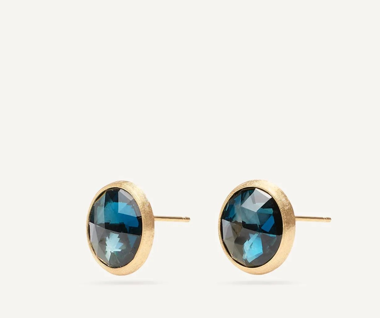 London Blue Topaz Stud Earrings, Large|Marco Bicego Store