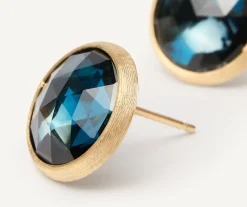 London Blue Topaz Stud Earrings, Large|Marco Bicego Store