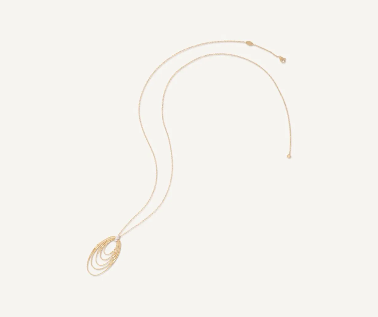 Long Pendant With Oval Elements And Diamonds|Marco Bicego Flash Sale