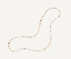 Mixed Gemstone 18Kt Yellow Gold Long Necklace|Marco Bicego Cheap