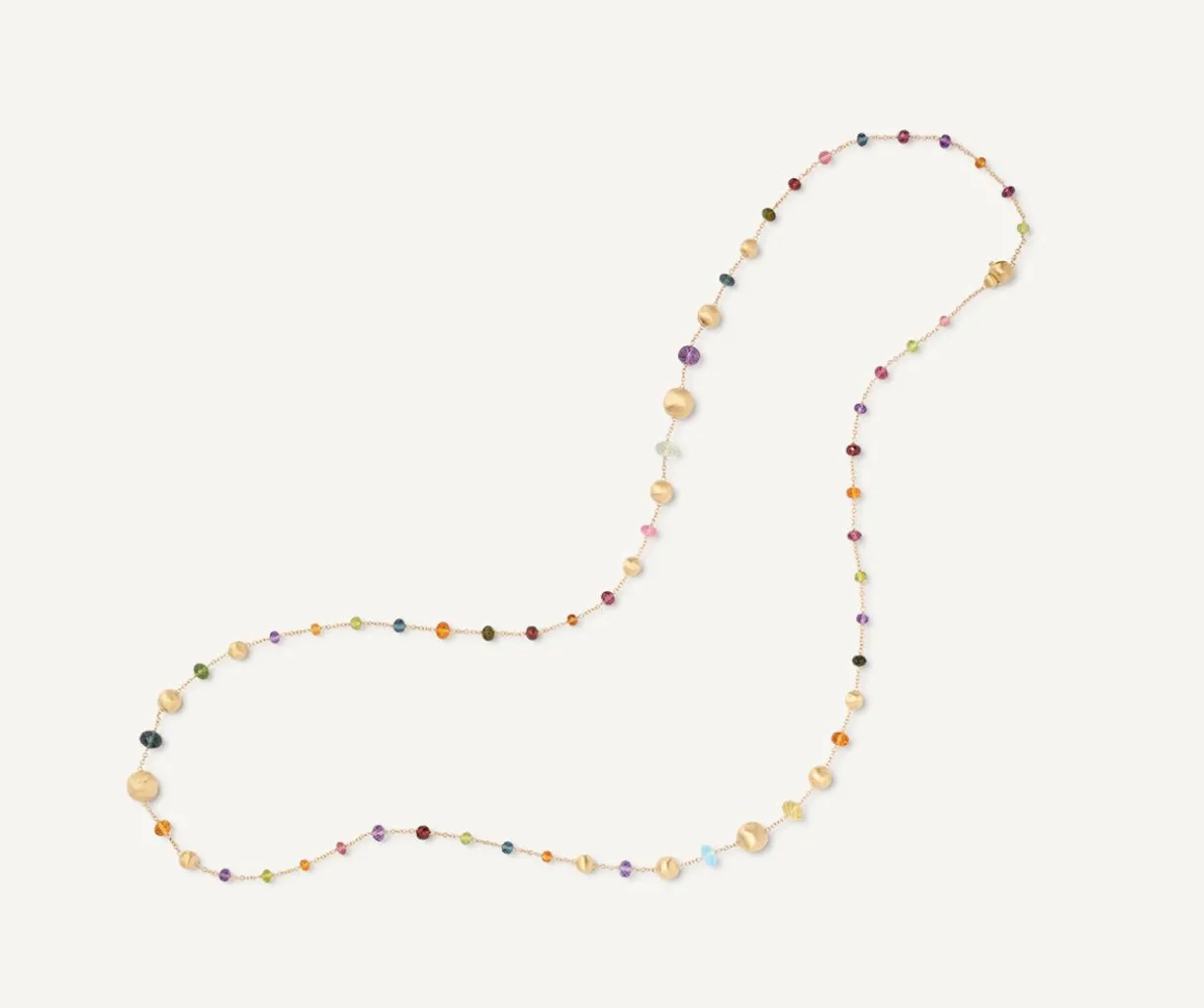 Mixed Gemstone 18Kt Yellow Gold Long Necklace|Marco Bicego Cheap