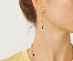Multicoloured Diamond-Studded Earrings|Marco Bicego Sale