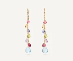 Multicoloured Diamond-Studded Earrings|Marco Bicego Sale