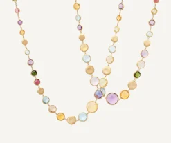 Multicoloured Gemstones Long Necklace|Marco Bicego Online