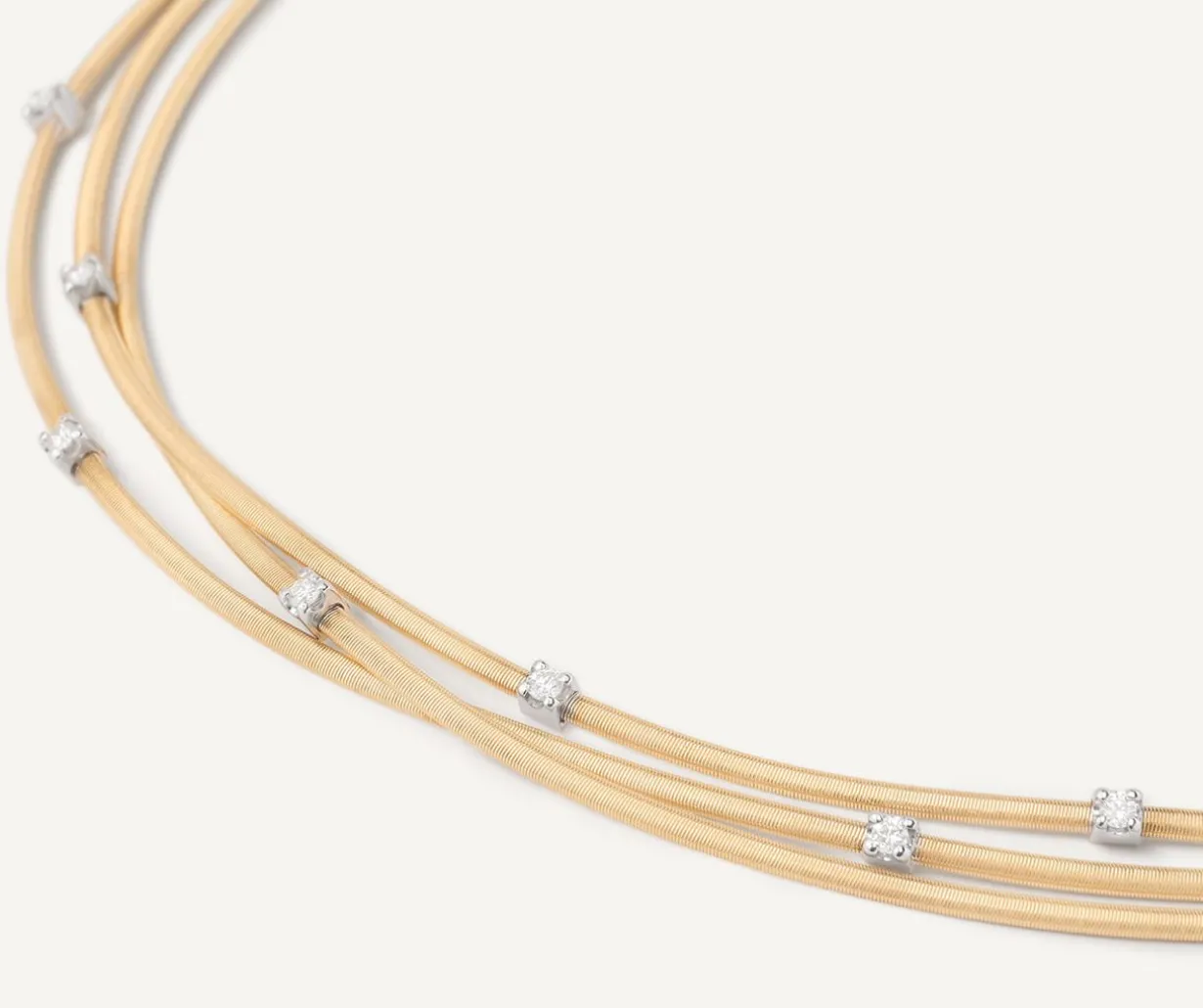 Multi-Strand Gold Necklace With Diamonds|Marco Bicego Online