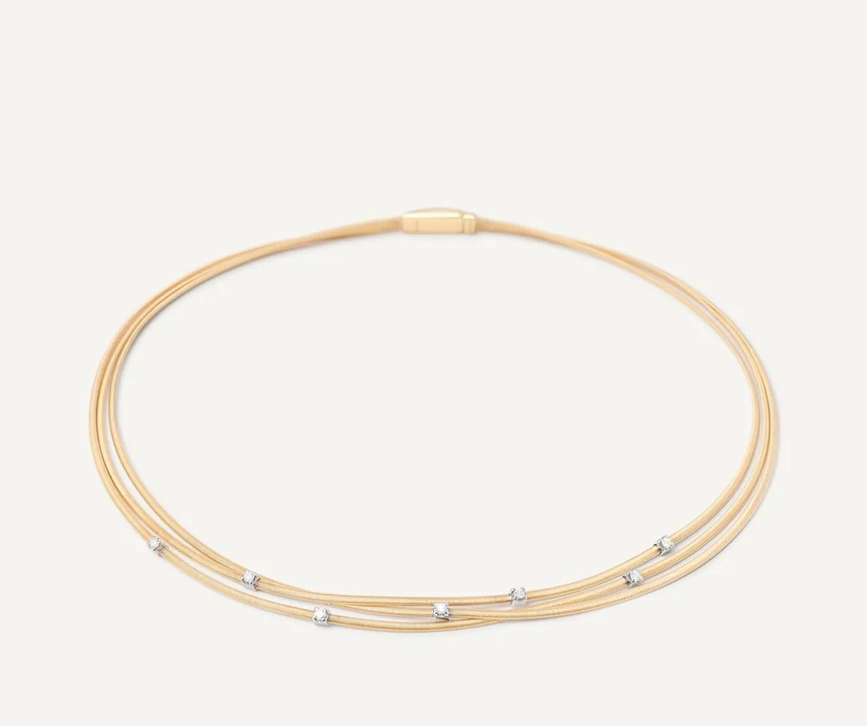 Multi-Strand Gold Necklace With Diamonds|Marco Bicego Online