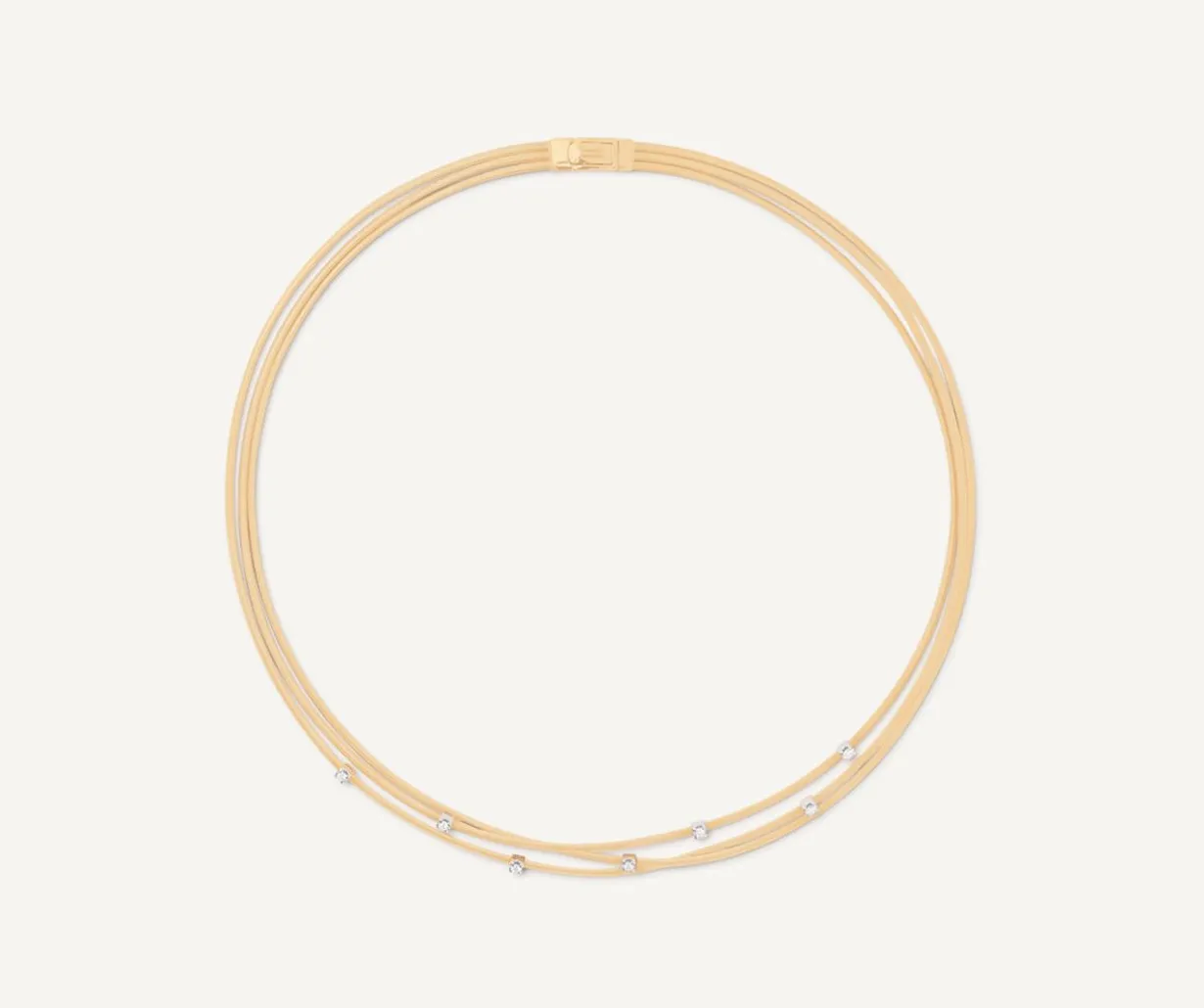 Multi-Strand Gold Necklace With Diamonds|Marco Bicego Online