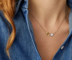 Pendant Chain Necklace With Diamonds, Mini|Marco Bicego Best Sale