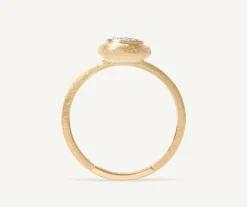 Ring With Diamond Pave Disk|Marco Bicego New