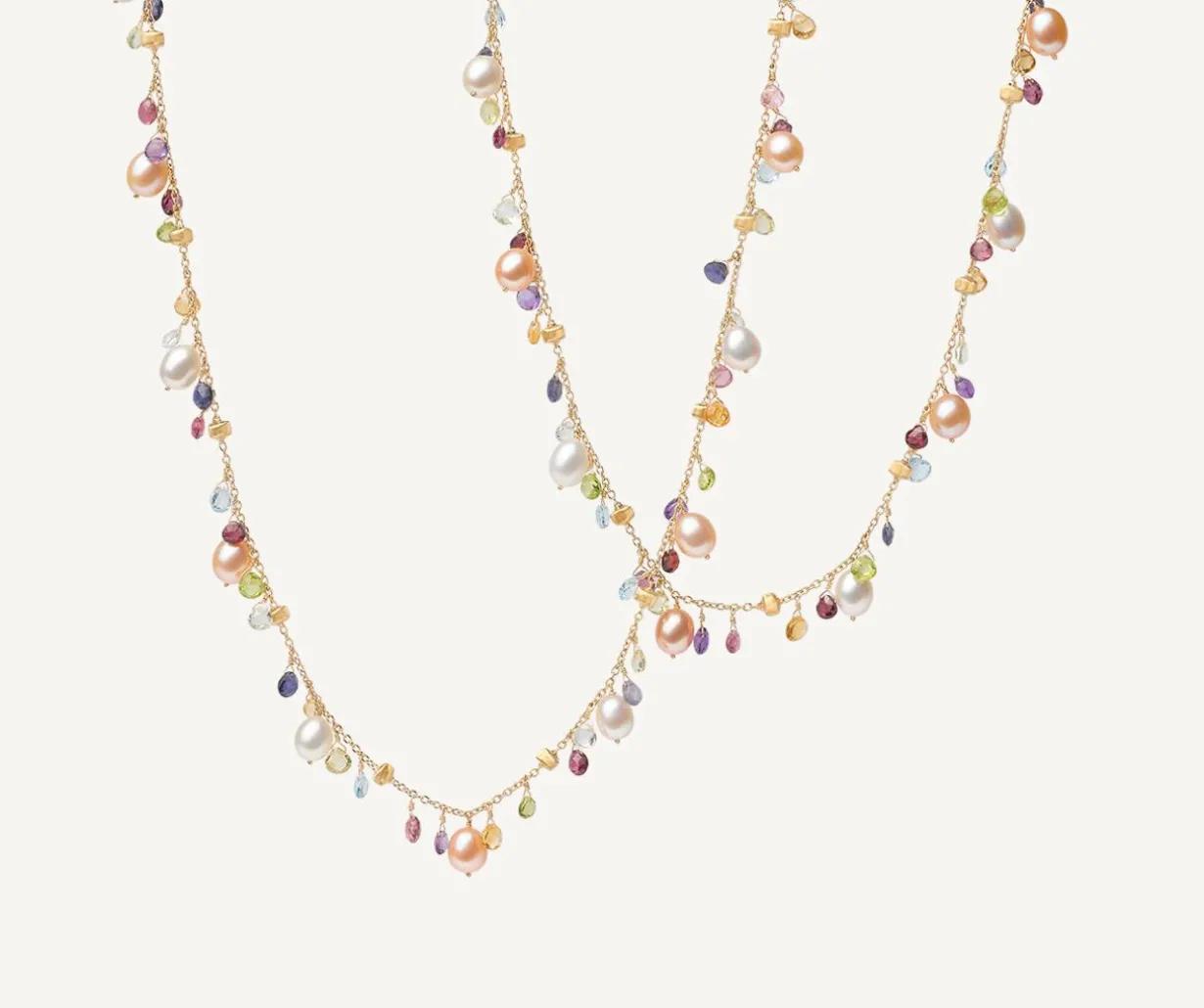 Sautoir With Pearls And Multicolored Gems|Marco Bicego Fashion